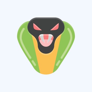 Icon Cobra. related to Animal Head symbol. simple design editable. simple illustration vector