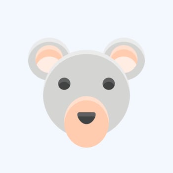 Icon Snow Bear. related to Animal Head symbol. simple design editable. simple illustration vector