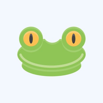 Icon Frog. related to Animal Head symbol. simple design editable. simple illustration vector