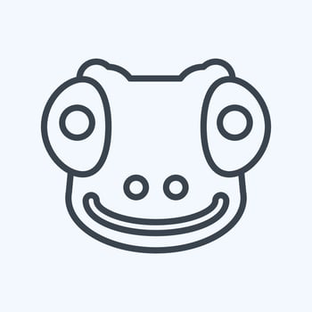 Icon Chameleon. related to Animal Head symbol. simple design editable. simple illustration vector