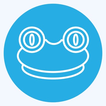 Icon Frog. related to Animal Head symbol. simple design editable. simple illustration vector