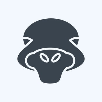 Icon Ostrich. related to Animal Head symbol. simple design editable. simple illustration vector