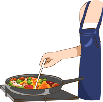 People cooking png graphic clipart design