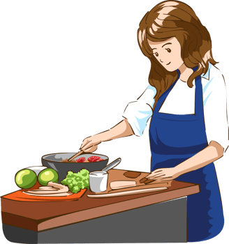 People cooking png graphic clipart design
