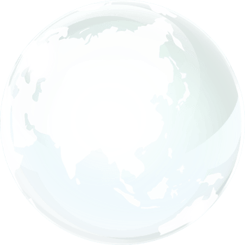 transparent glass globe of Earth png