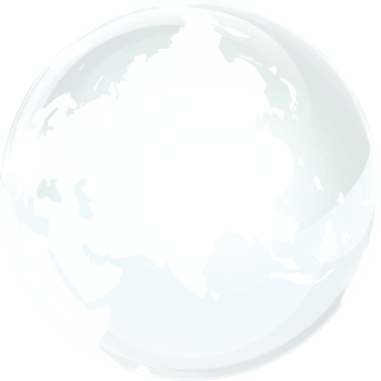 transparent glass globe of Earth png
