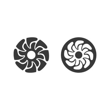 Circle logo and symbol vector icon template app