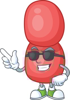 Cartoon character of neisseria gonorrhoeae vector