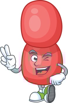 Cartoon character of neisseria gonorrhoeae vector