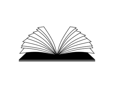 book illustration, book icon with an elegant concept, suitable for simple designs vector