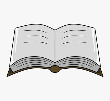 book illustration, book icon with an elegant concept, suitable for simple designs vector