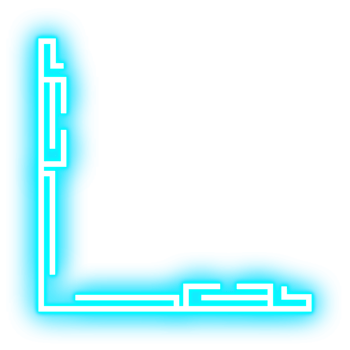 Neon Glowing Border Corner png