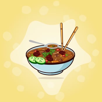 Best Khoresht Digital Excellent, Great Delicious Cooking Asian Food Illustration. Best Creative Khoresht Illustrations Hi-Quality Vector With Watercolor Background.