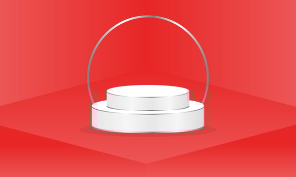 vector illustration 3d podium background design, perfect for advertising, social media post, wallpaper, and other graphic needs.