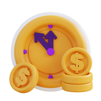 3d illustration time is money png
