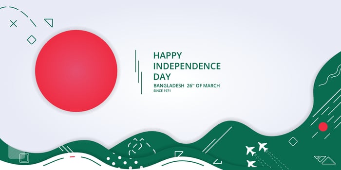 bangladesh independence day celebration, use for banner, social media etc vector