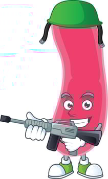 Cartoon character of fusobacteria vector