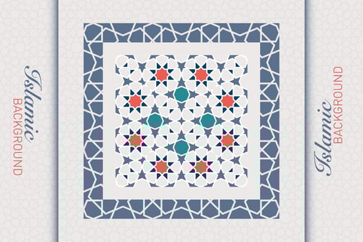 ISLAMIC ARABESQUE DESIGN VECTOR IMAGE