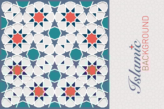 ISLAMIC ARABESQUE DESIGN VECTOR IMAGE