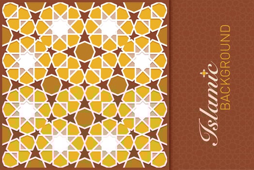 ISLAMIC ARABESQUE DESIGN VECTOR IMAGE