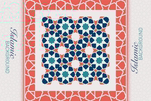 ISLAMIC ARABESQUE DESIGN VECTOR IMAGE