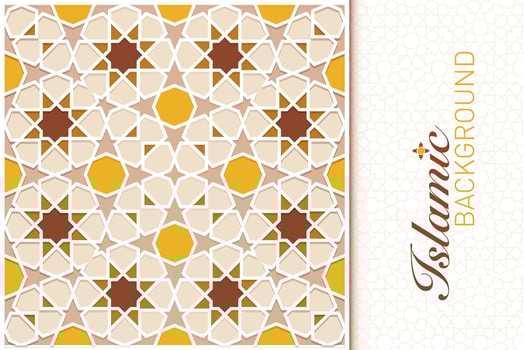 ISLAMIC ARABESQUE DESIGN VECTOR IMAGE