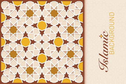 ISLAMIC ARABESQUE DESIGN VECTOR IMAGE