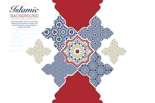 ISLAMIC ARABESQUE DESIGN VECTOR IMAGE