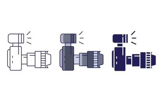 DSLR Camera vector icon