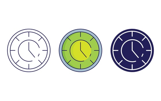 Clock vector icon