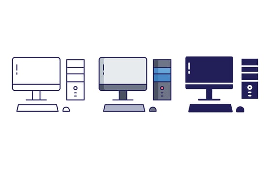 Computer vector icon