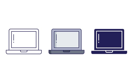 Laptop vector icon