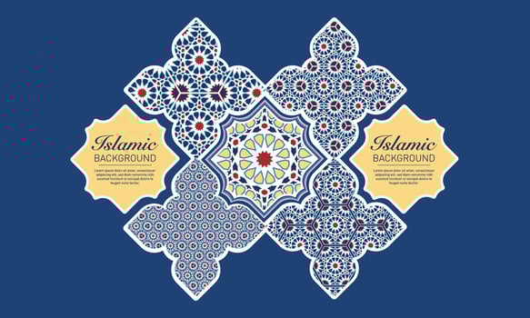 ISLAMIC ARABESQUE DESIGN VECTOR IMAGE
