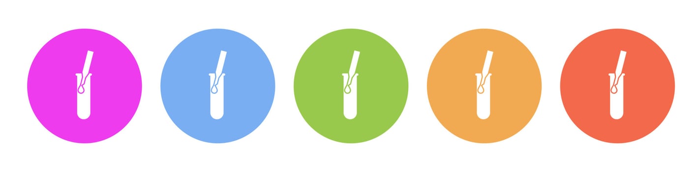 Multi colored icon Artificial insemination. Button banner round badge interface for application illustration on white background vector