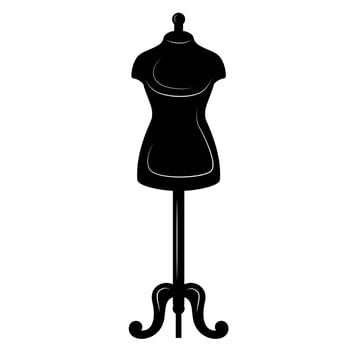 Tailor sewing icon vector