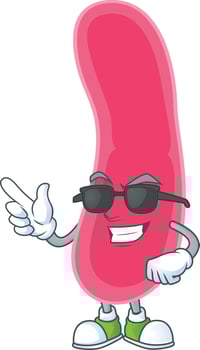 Cartoon character of fusobacteria vector