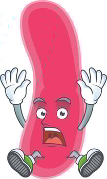 Cartoon character of fusobacteria vector