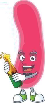 Cartoon character of fusobacteria vector