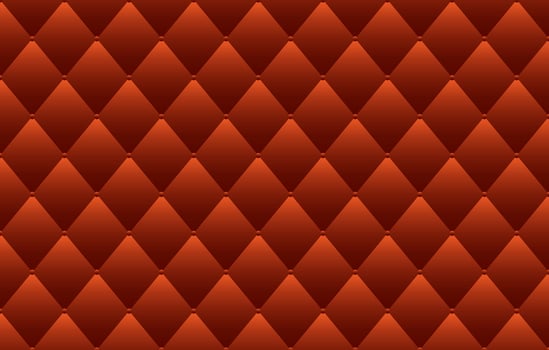 Red upholstery leather texture vector background