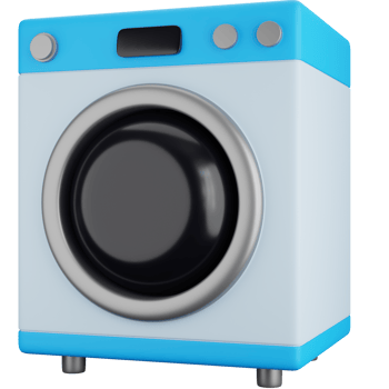 3D Icon Illustration Washing machine png