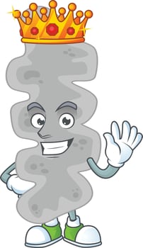 Cartoon character of leptospirillum ferriphilum vector