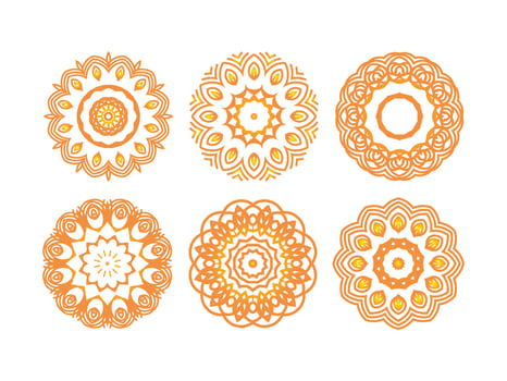 Clean luxury mandala design template vector