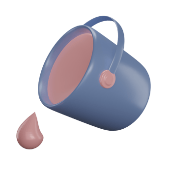 fill tool color 3d rendering png