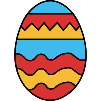 Easter Egg which can easily edit or modify vector