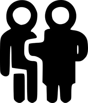black and white of icon shape vector