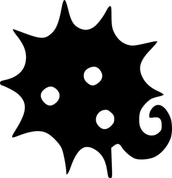 black and white of icon shape vector