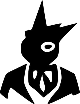 black and white of icon shape vector