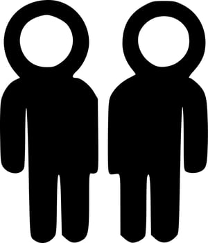 black and white of icon shape vector