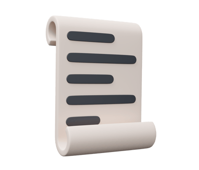 scroll paper 3d icon png
