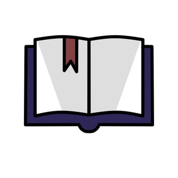 book illustration, book icon with an elegant concept, suitable for simple designs vector
